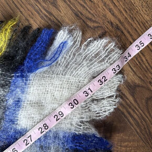 Vintage Heather Brae Mohair & New Wool Shawl Wrap Muffler Scotland 80” x 34” - Picture 5 of 7